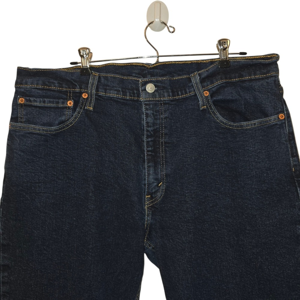 Men's Blue Jeans 38x30 Levi's 514 Regular Fit Straight Leg Blue Levi's Flex - Picture 4 of 8